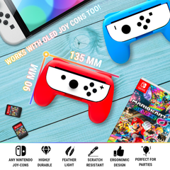JoyCon Grips for Nintendo Switch & OLED - Orzly