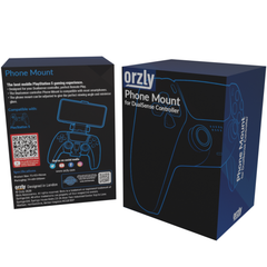 PS5 Controller Mobile Gaming Clip, DualSense Controller Phone Mount Adjustable Phone Holder Clamp Compatible with PlayStation 5 DualSense Controller - Orzly
