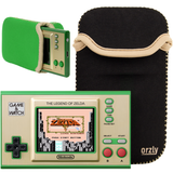 Neoprene Pocket Case for Nintendo Game & Watch Designed with Reversible Colours to Compliment Zelda and Mario edition Game & Watch Consoles - Orzly