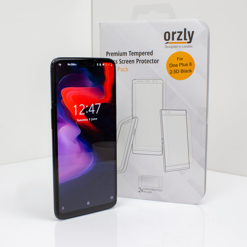 Orzly Pro-Fit Glass Screen Protector For OnePlus 6