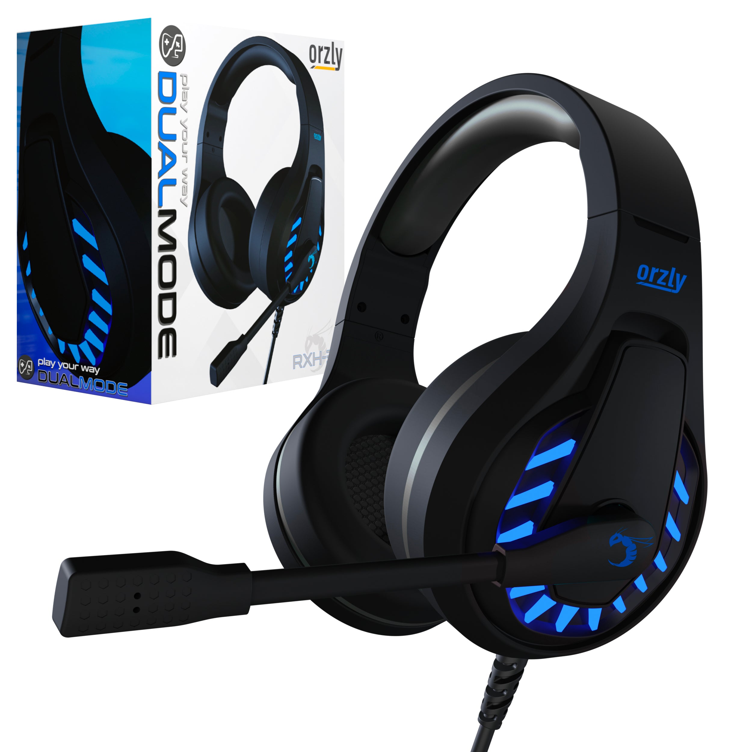 RXH-30 Abyss Gaming Headset for Xbox One, Series X/S, PC, PS4, PS5, Switch with Microphone and LED Lights