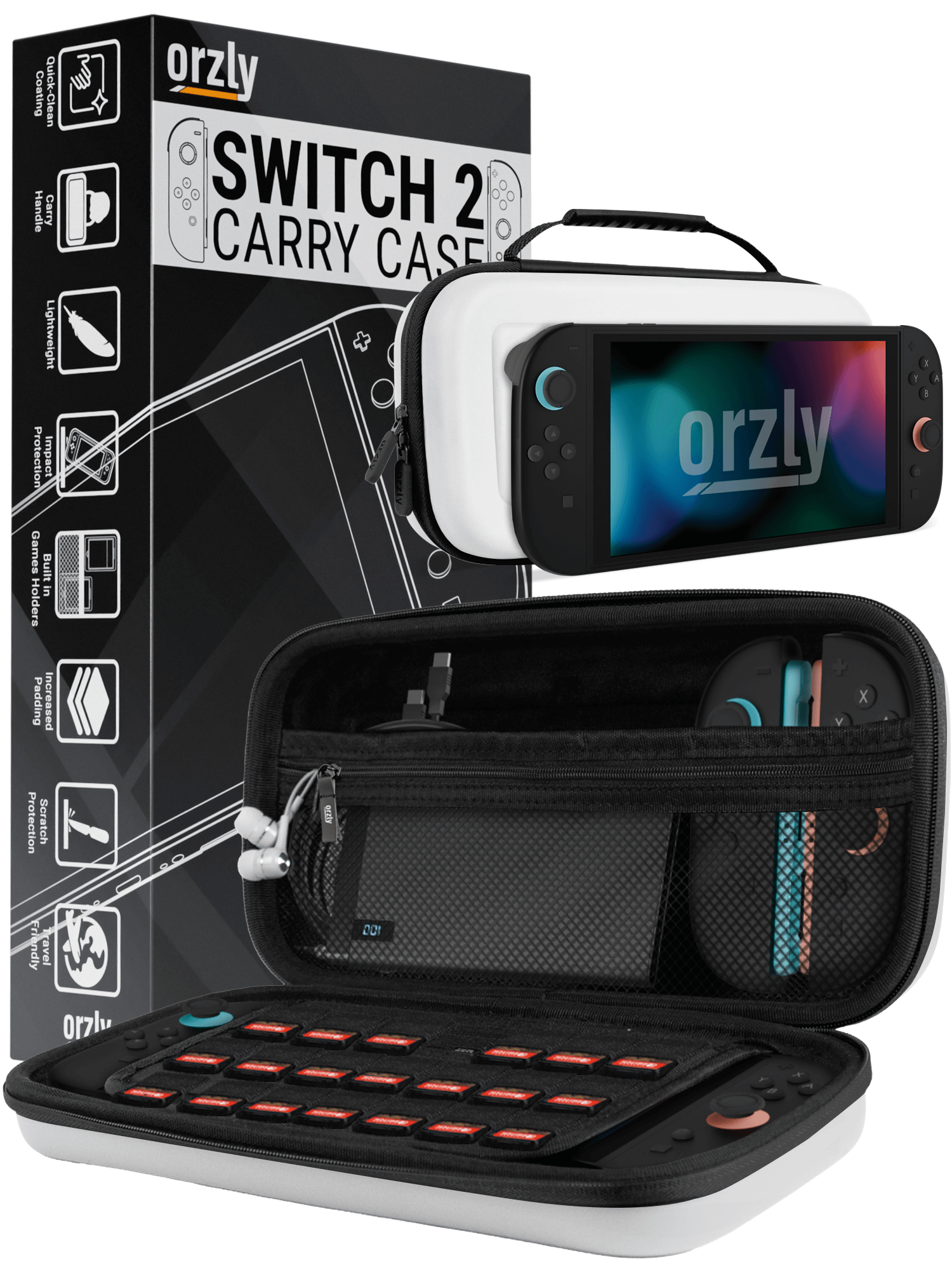 Nintendo Switch 2 (2025) Case with Accessory Storage & Protection