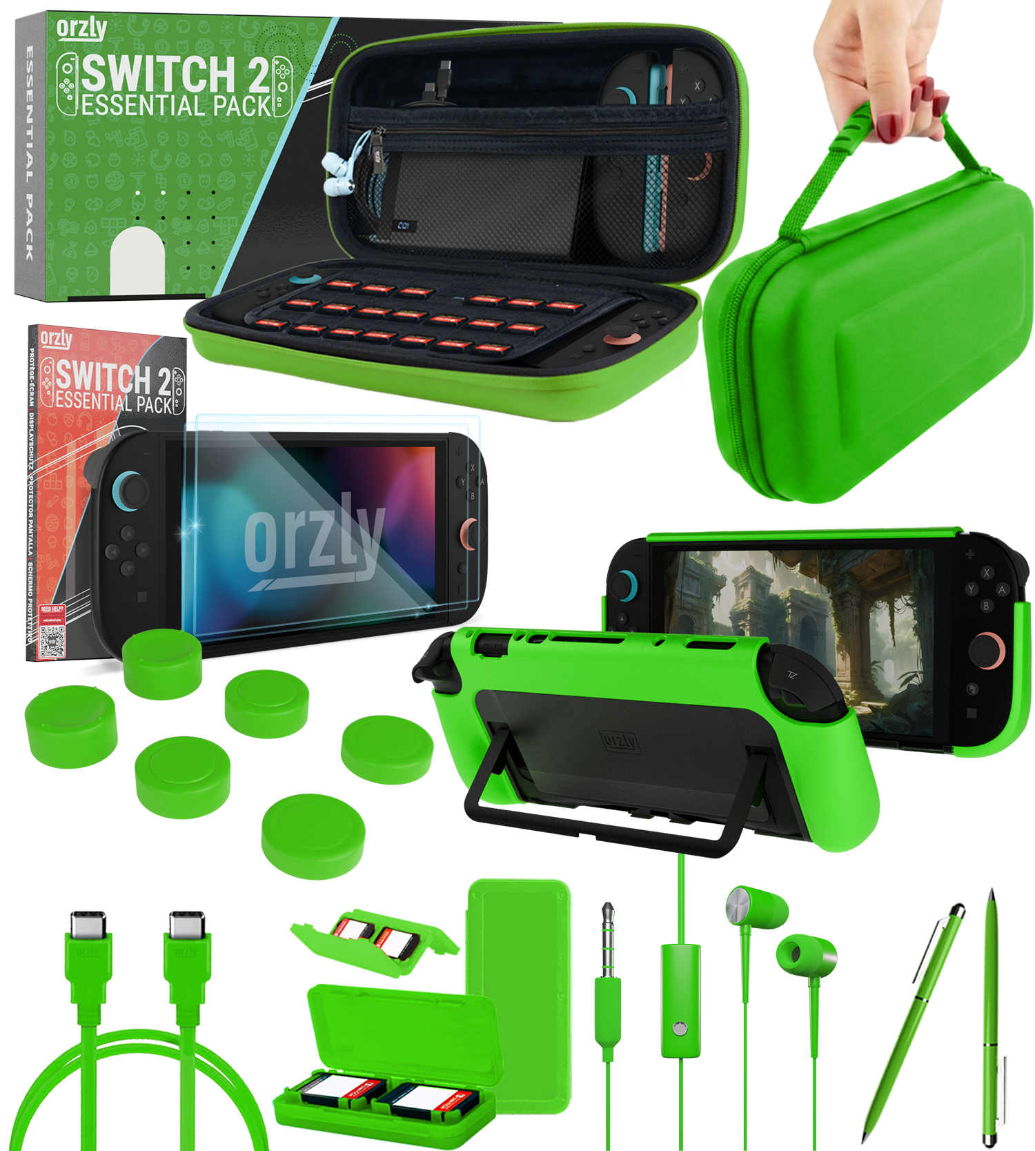 Nintendo Switch 2 Essential Pack - Orzly