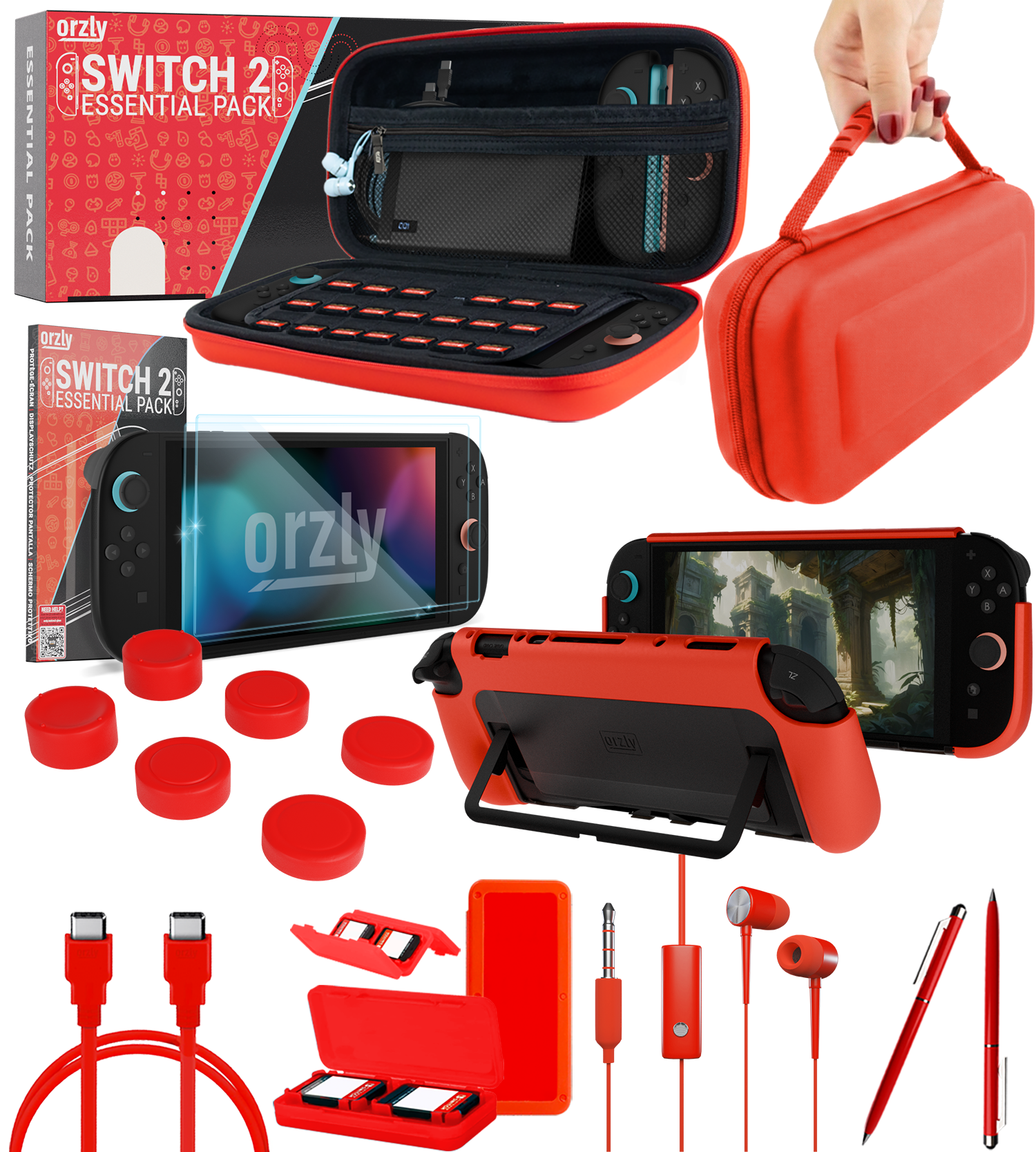 Nintendo Switch 2 Essential Pack - Orzly
