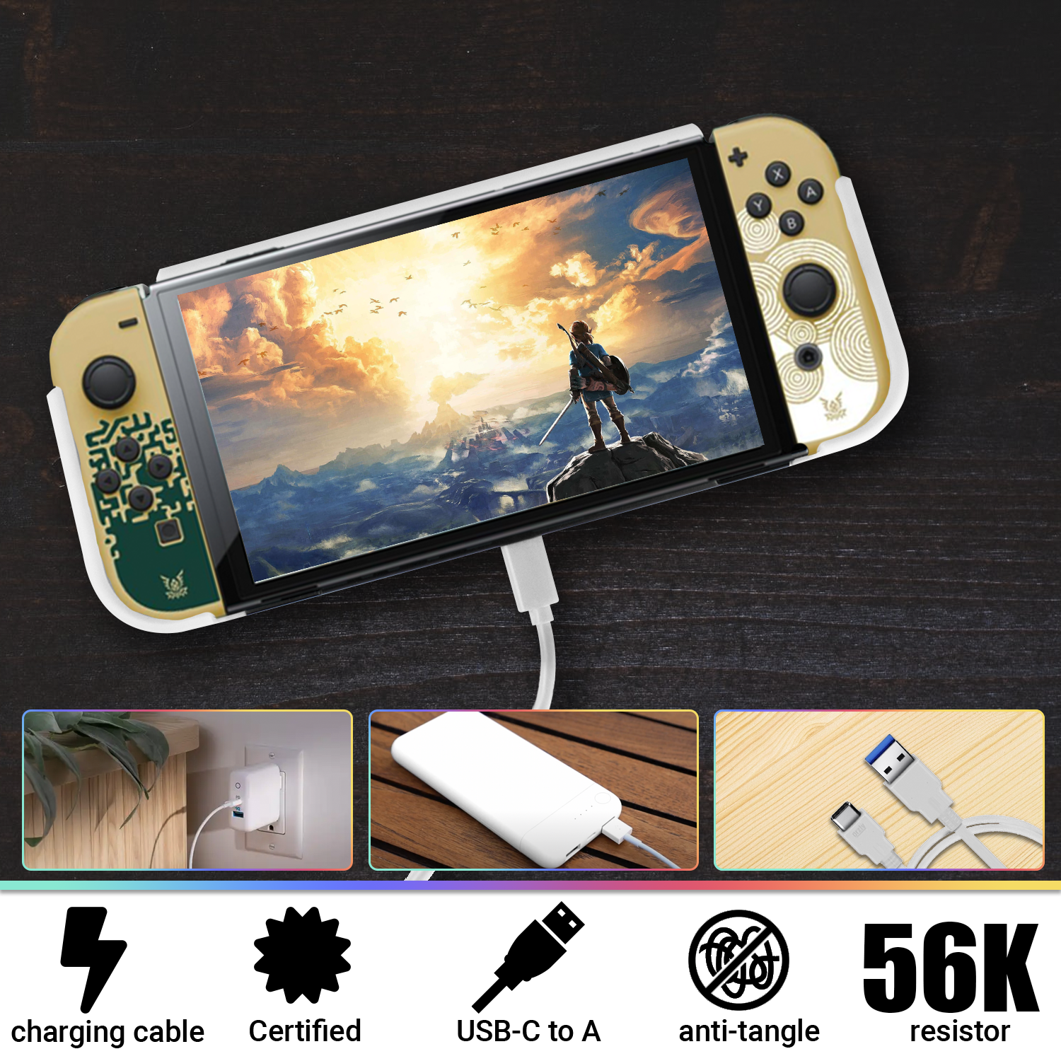 Essential Pack for Nintendo Switch OLED Ice White