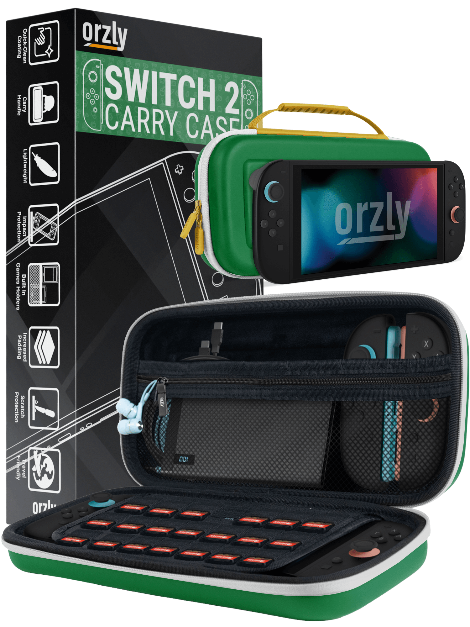 Nintendo Switch 2 (2025) Case with Accessory Storage & Protection