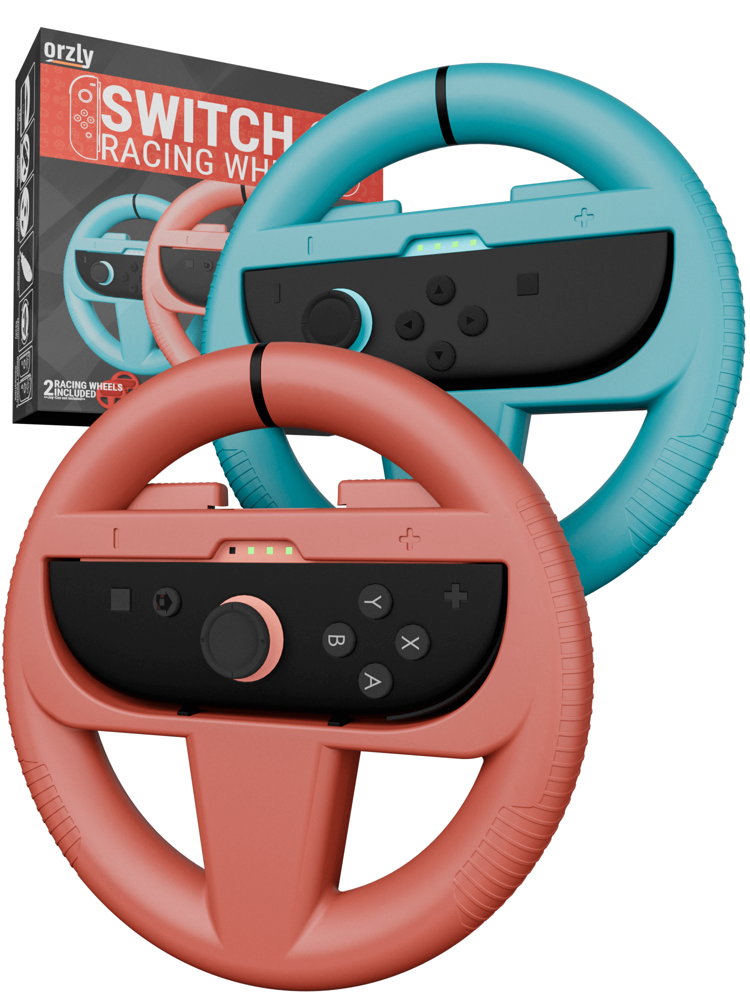 Switch 2 Wheels – Joycon Racing Wheels for Mario Kart World & Mario Kart 8 Deluxe – Steering Wheel Set for Switch 2 – Switch 2 Wheel Controller Add-Ons