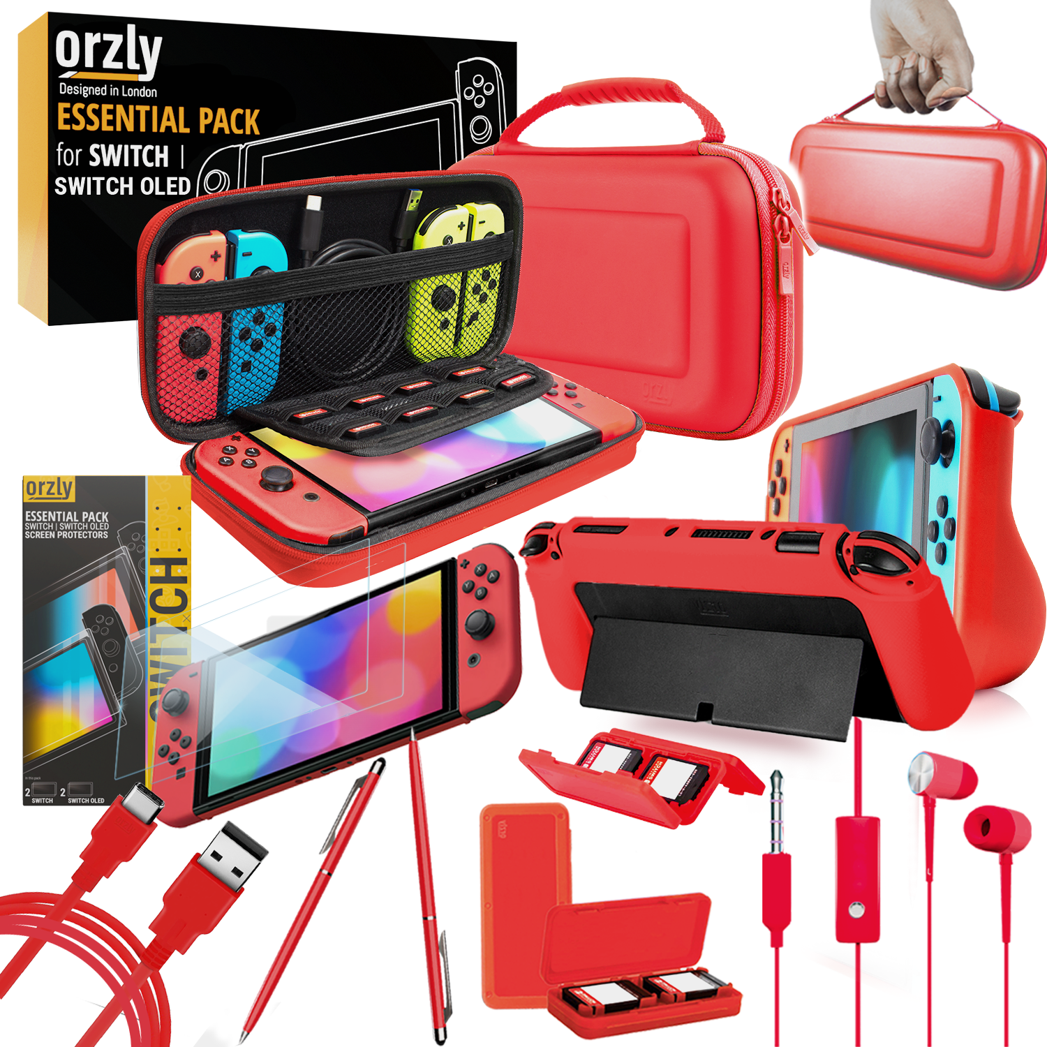 Essential Pack for Nintendo Switch - Orzly