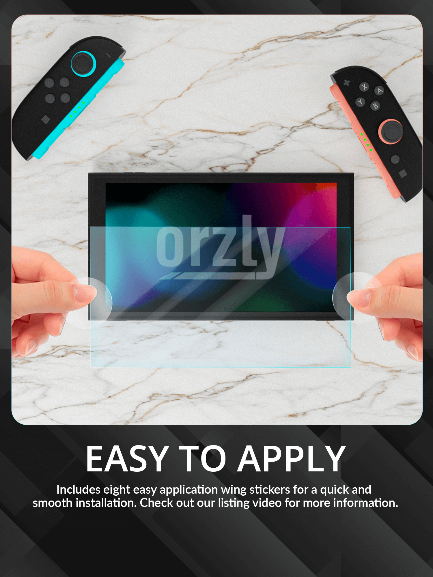Nintendo Switch 2 Screen Protector | 4-Pack Tempered Glass – Orzly