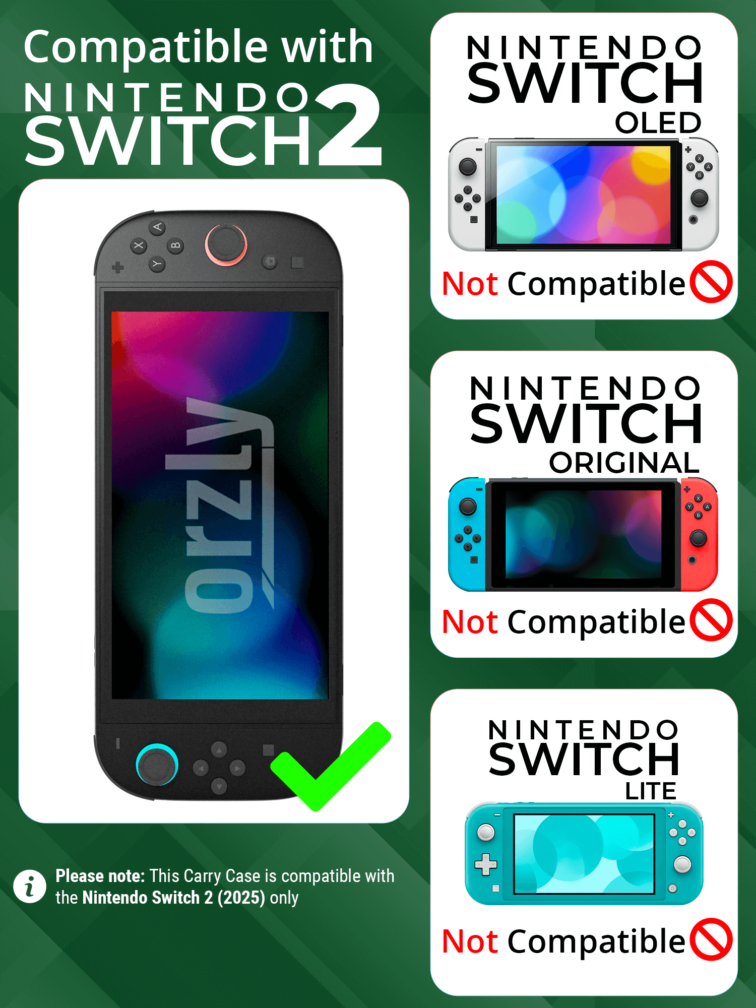 Nintendo Switch 2 (2025) Case with Accessory Storage & Protection