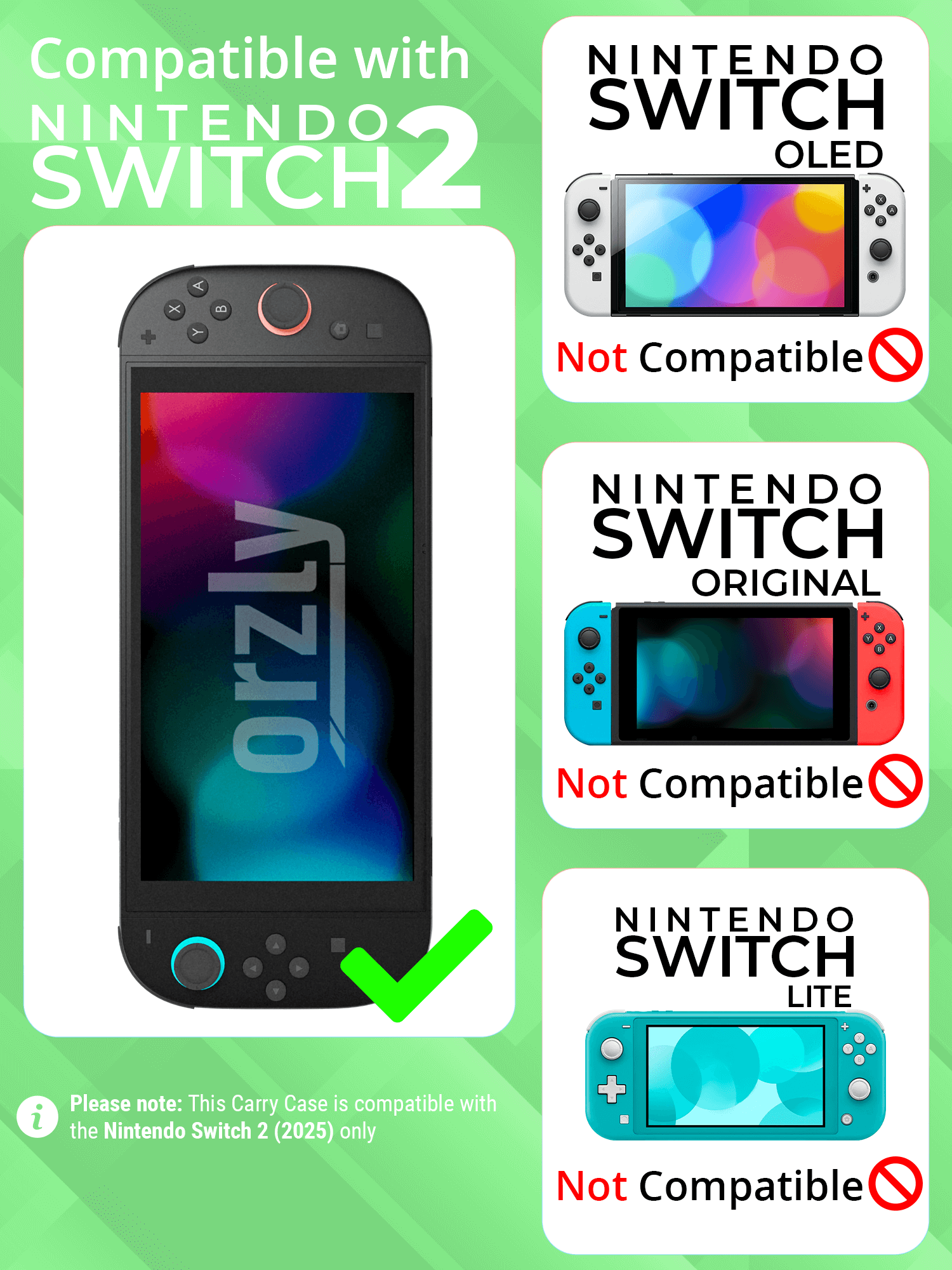 Nintendo Switch 2 (2025) Case with Accessory Storage & Protection