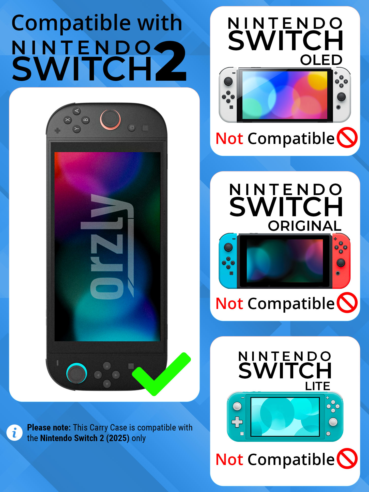 Nintendo Switch 2 (2025) Case with Accessory Storage & Protection