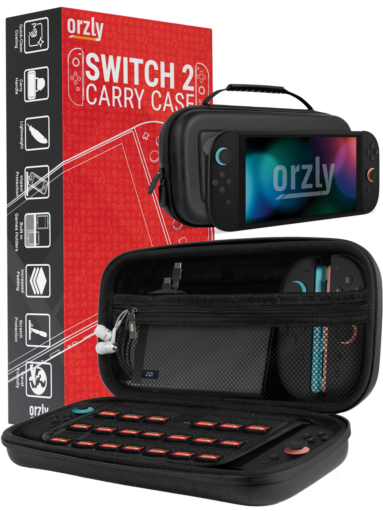 Orzly | RGB Black Gaming Keyboard | for PC, Mac, PS5, & Xbox
