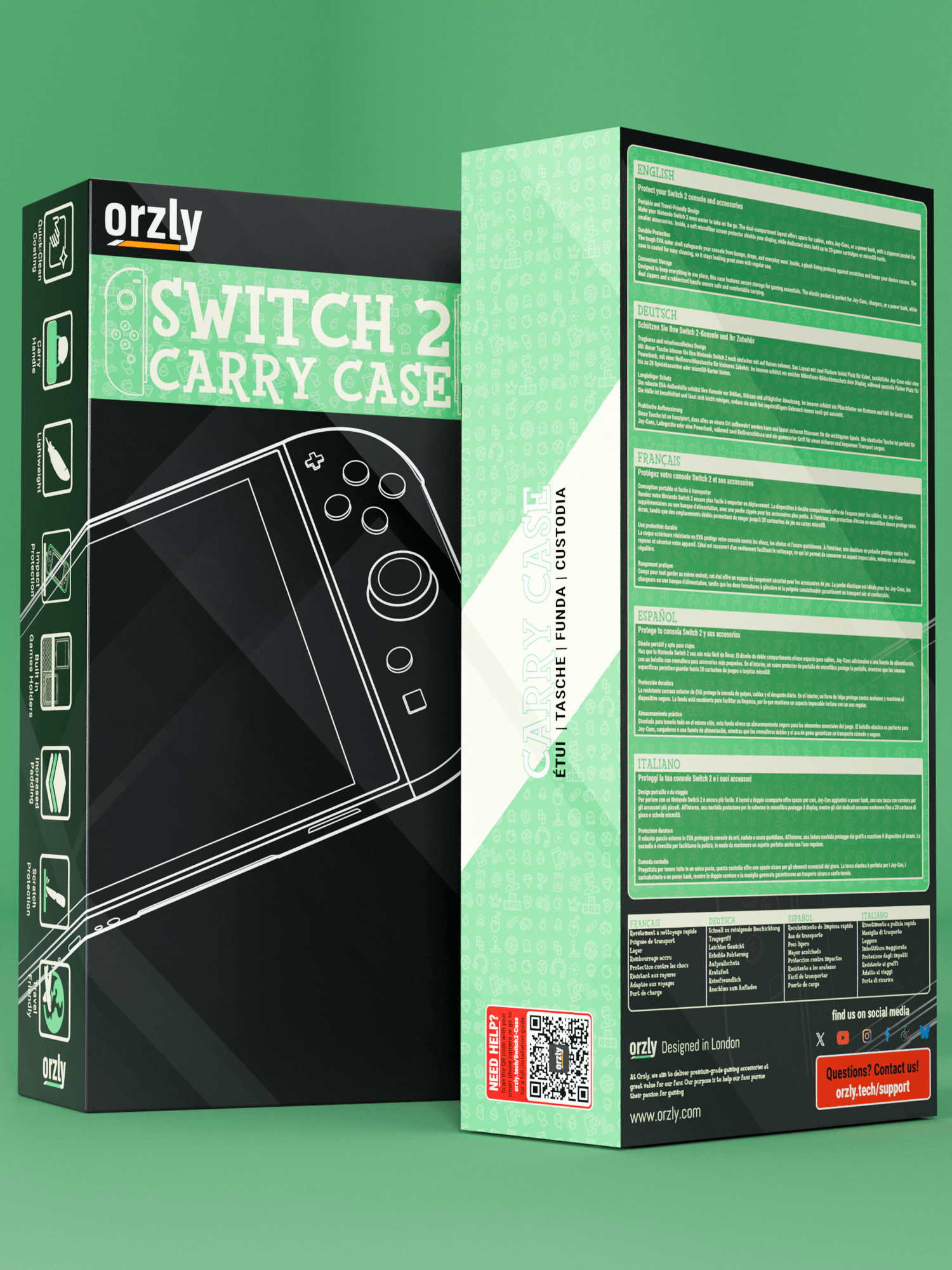 Nintendo Switch 2 (2025) Case with Accessory Storage & Protection
