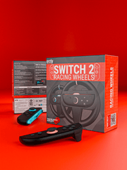 Switch 2 Wheels – Joycon Racing Wheels for Mario Kart World & Mario Kart 8 Deluxe – Steering Wheel Set for Switch 2 – Switch 2 Wheel Controller Add-Ons