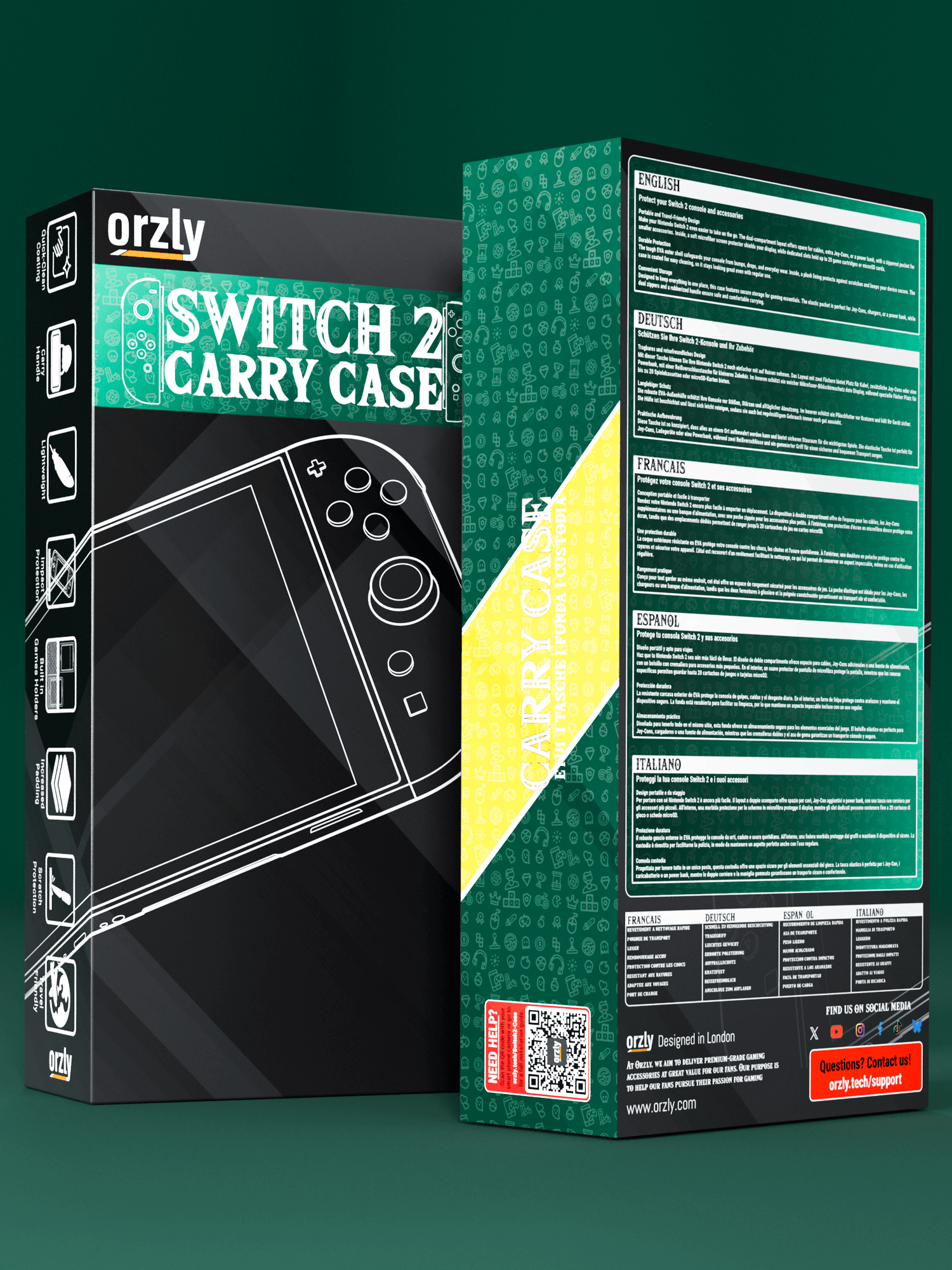 Nintendo Switch 2 (2025) Case with Accessory Storage & Protection