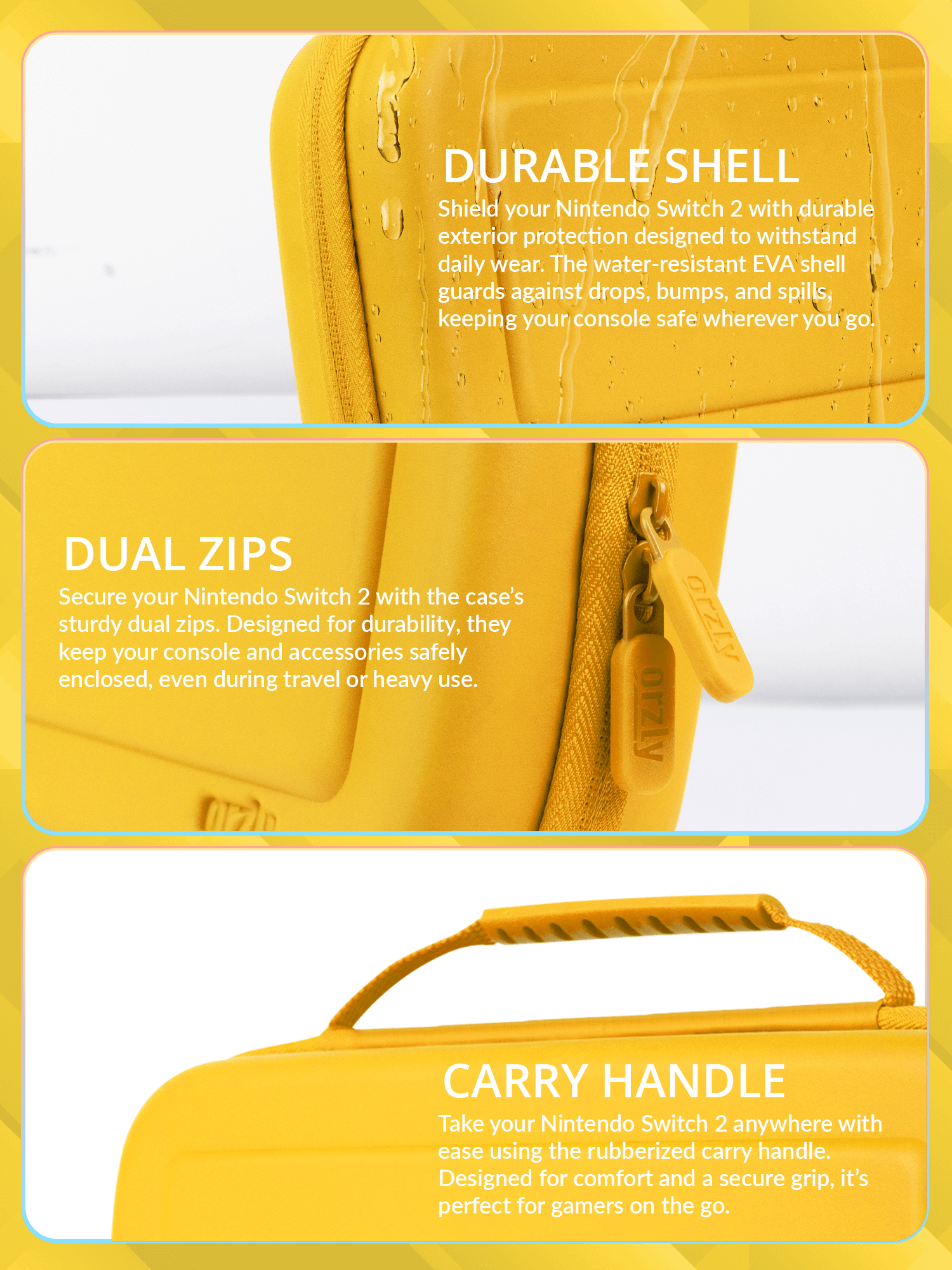 Nintendo Switch 2 (2025) Case with Accessory Storage & Protection