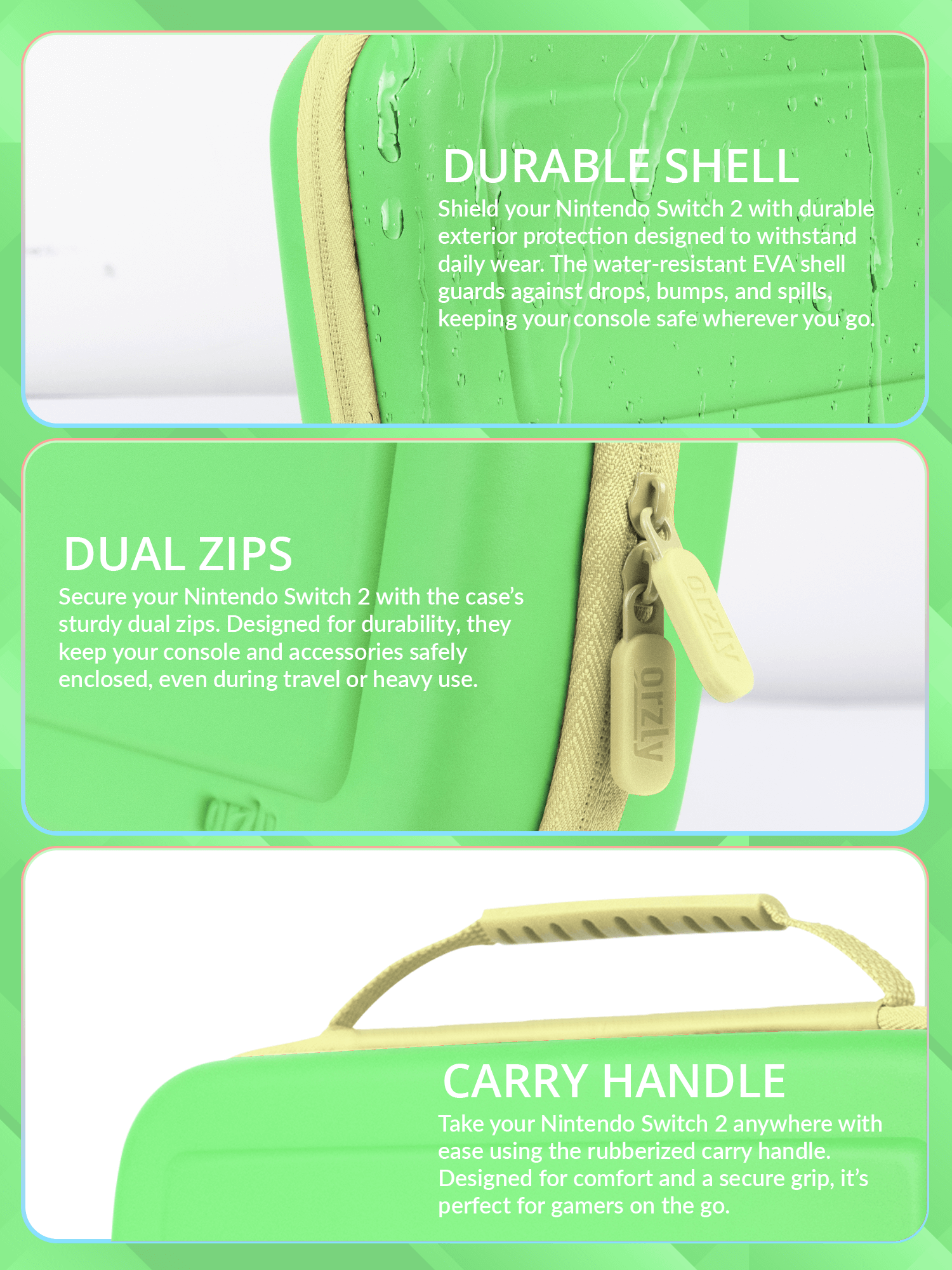 Nintendo Switch 2 (2025) Case with Accessory Storage & Protection