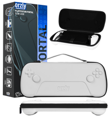 Carry Case Slim made for Playstation Portal Remote player 5 with Smart charge feature for Midnight Blue Portal, Portable Hard Shell Travel case for Console and accessories - Gift box Edition