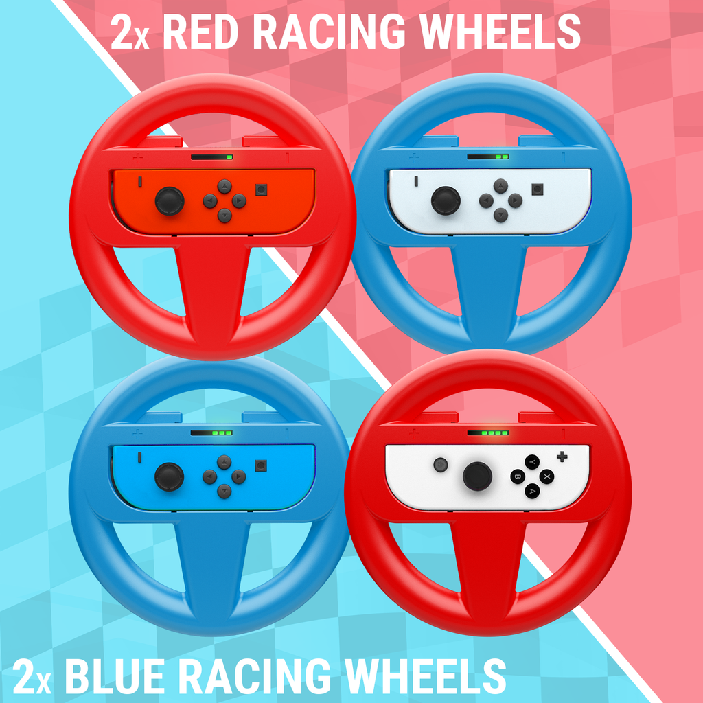 JoyCon Racing Wheels for Nintendo Switch & OLED - Orzly