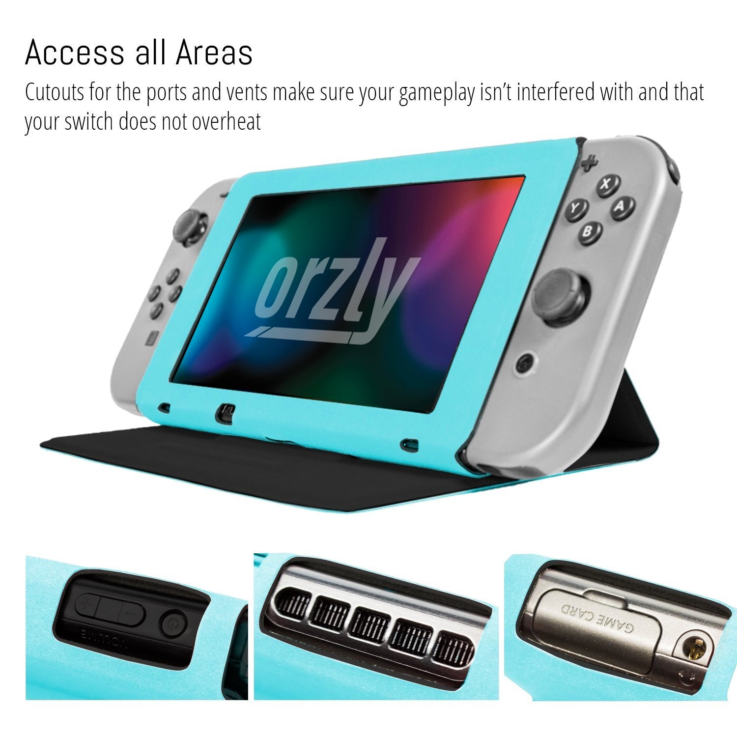 Orzly Screen Cover Stand for Nintendo Switch - Orzly