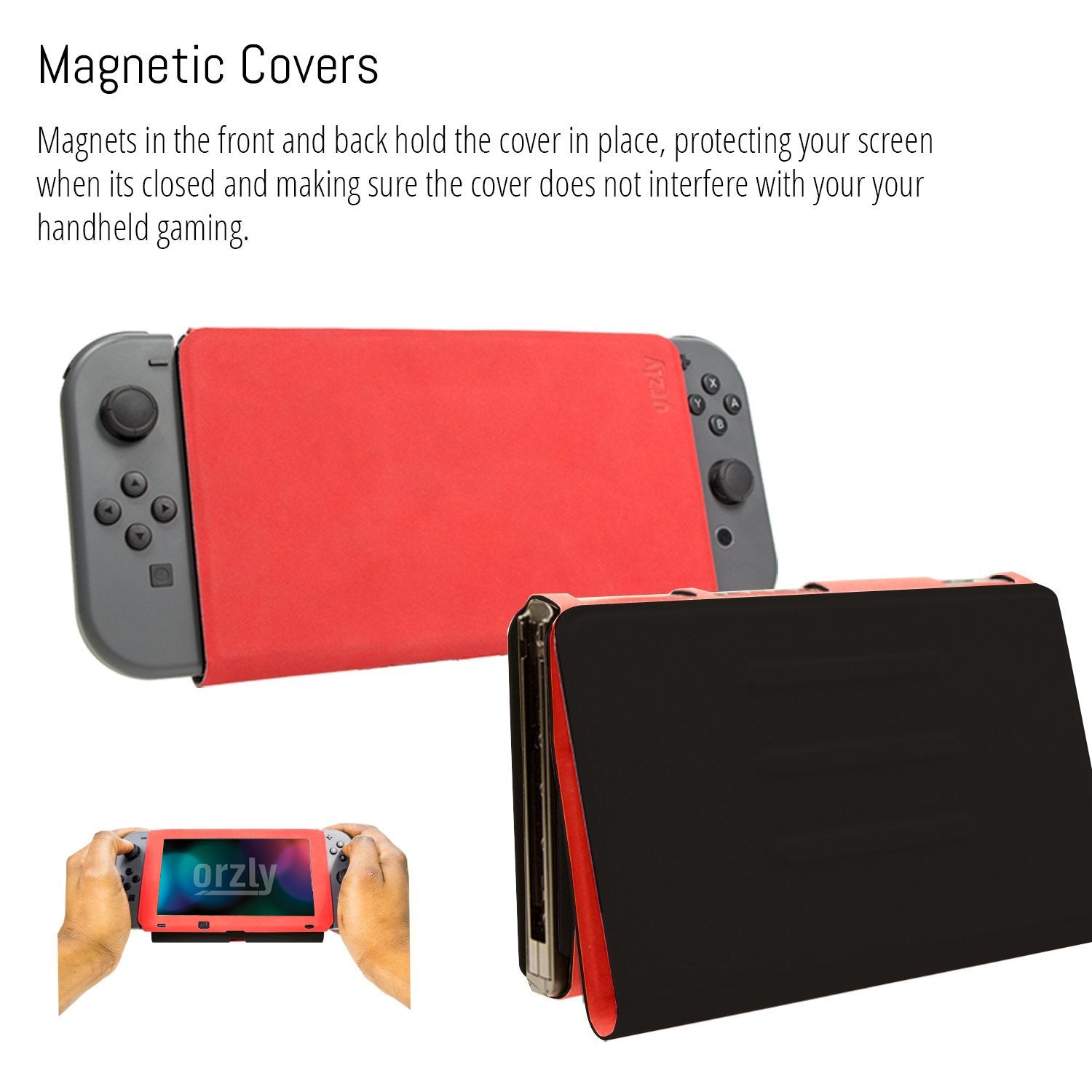 Orzly Screen Cover Stand for Nintendo Switch - Orzly