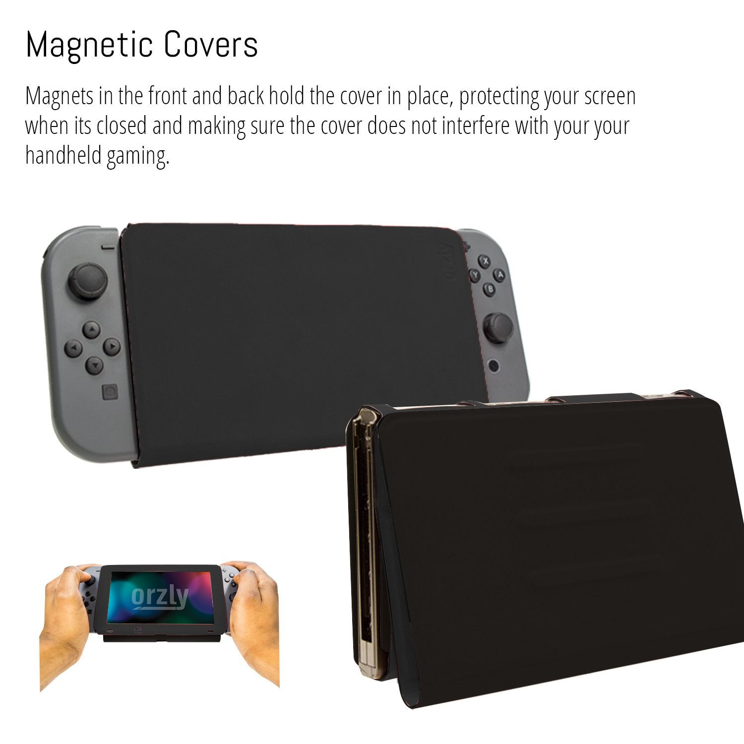 Orzly Screen Cover Stand for Nintendo Switch - Orzly