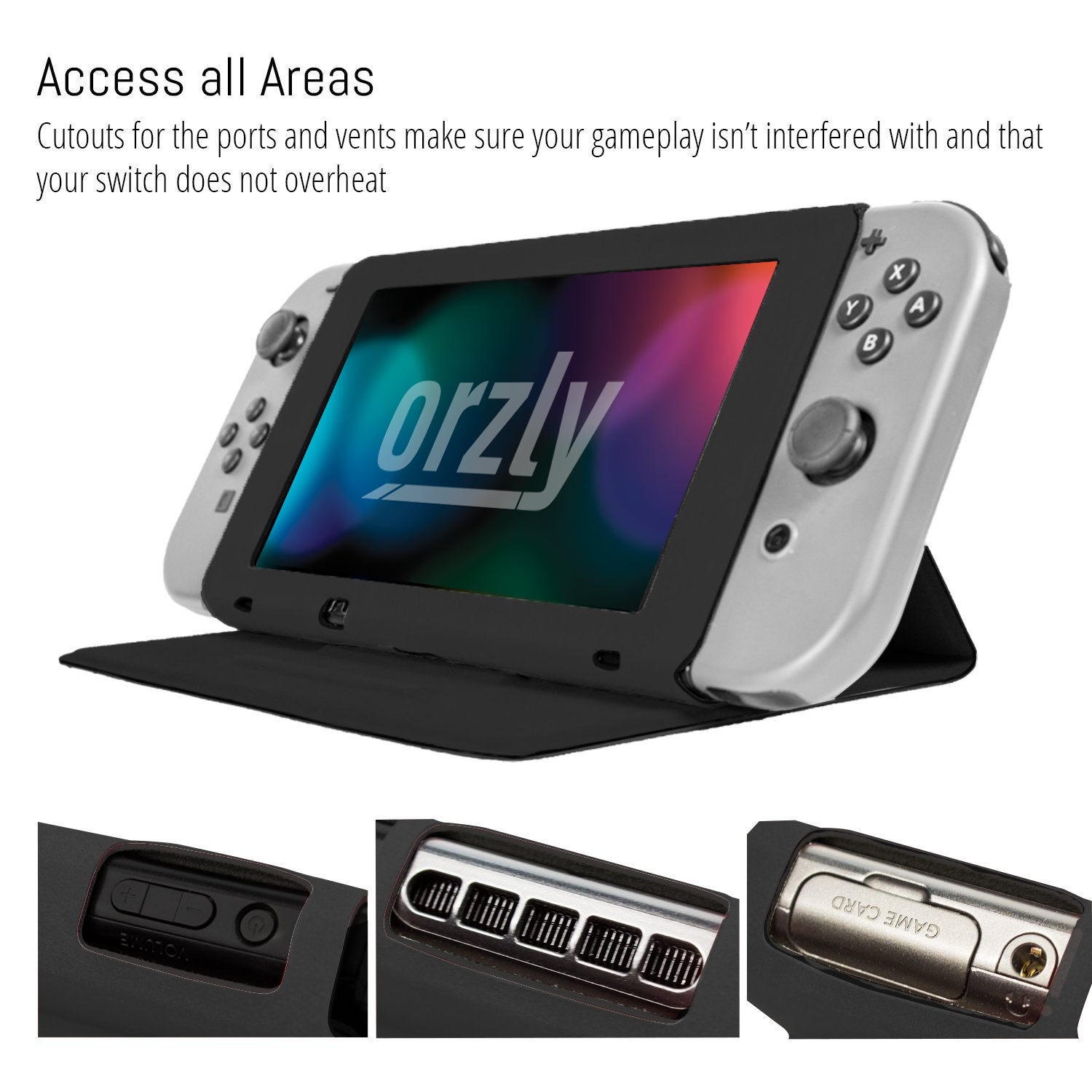 Orzly Screen Cover Stand for Nintendo Switch - Orzly