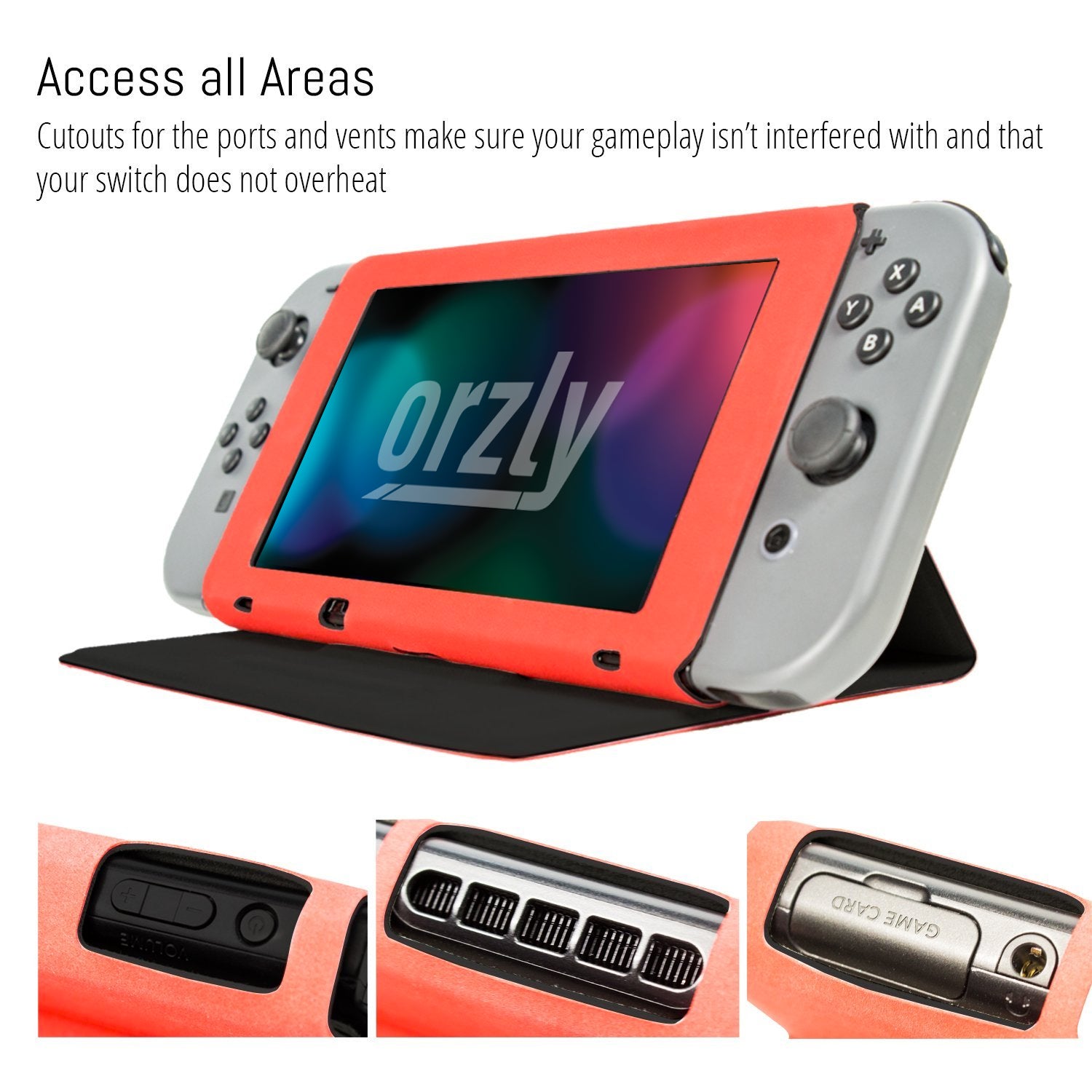 Orzly Screen Cover Stand for Nintendo Switch - Orzly