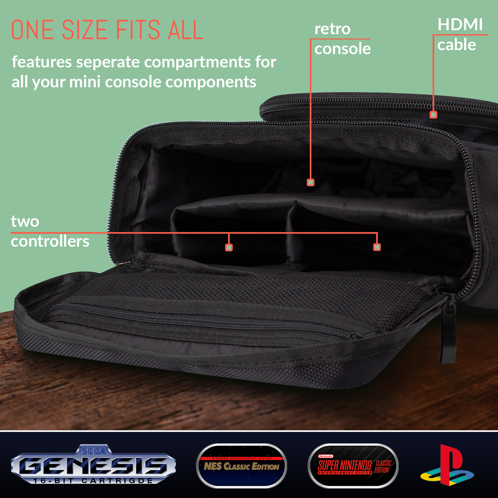 Retro Bag for Mini Consoles - Orzly