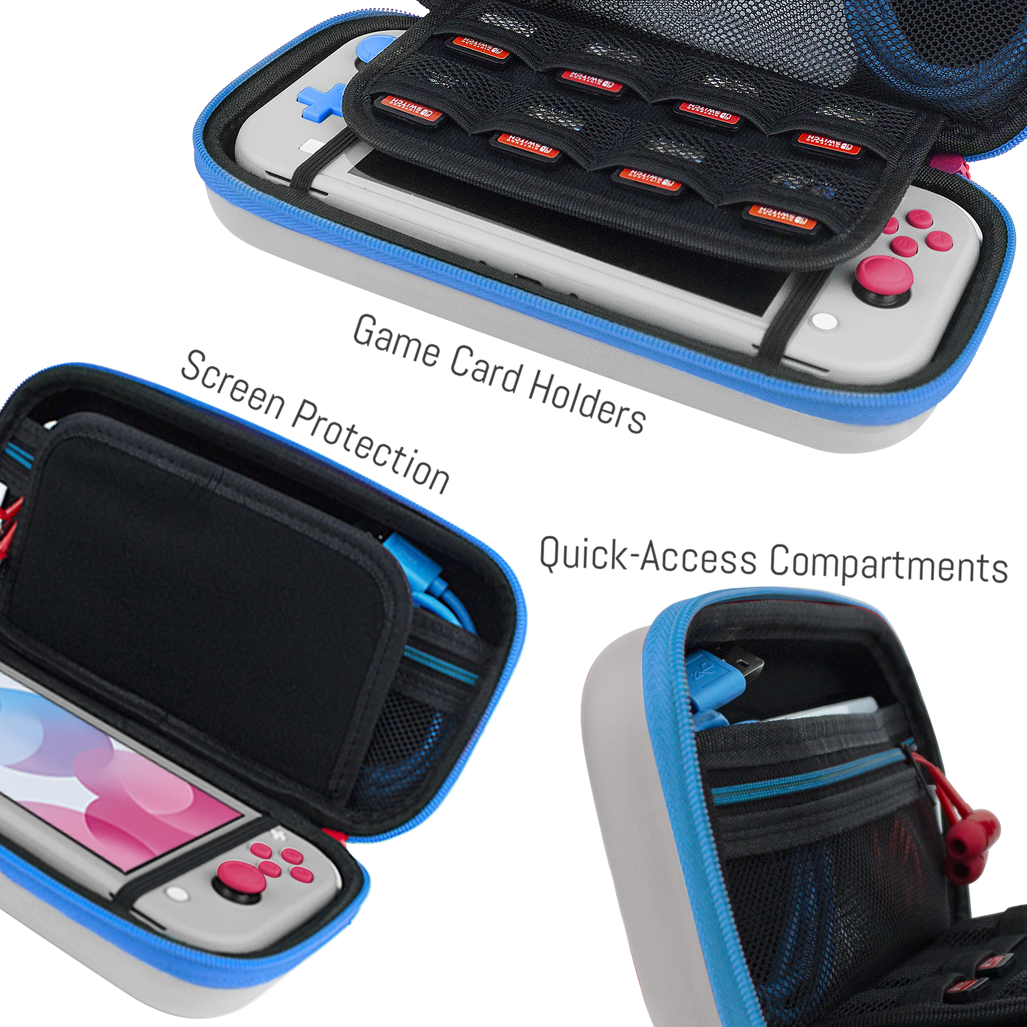 Carry Case for Nintendo Switch Lite - Orzly