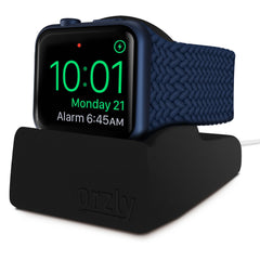 Orzly Charging & Display Stand Designed for ALL Series of Apple Watch SE, 6, 5, 4, 3, 2, 1 & ALL Screen Sizes 44mm, 42mm, 40mm, 38mm – Home & Travel Edition - Orzly