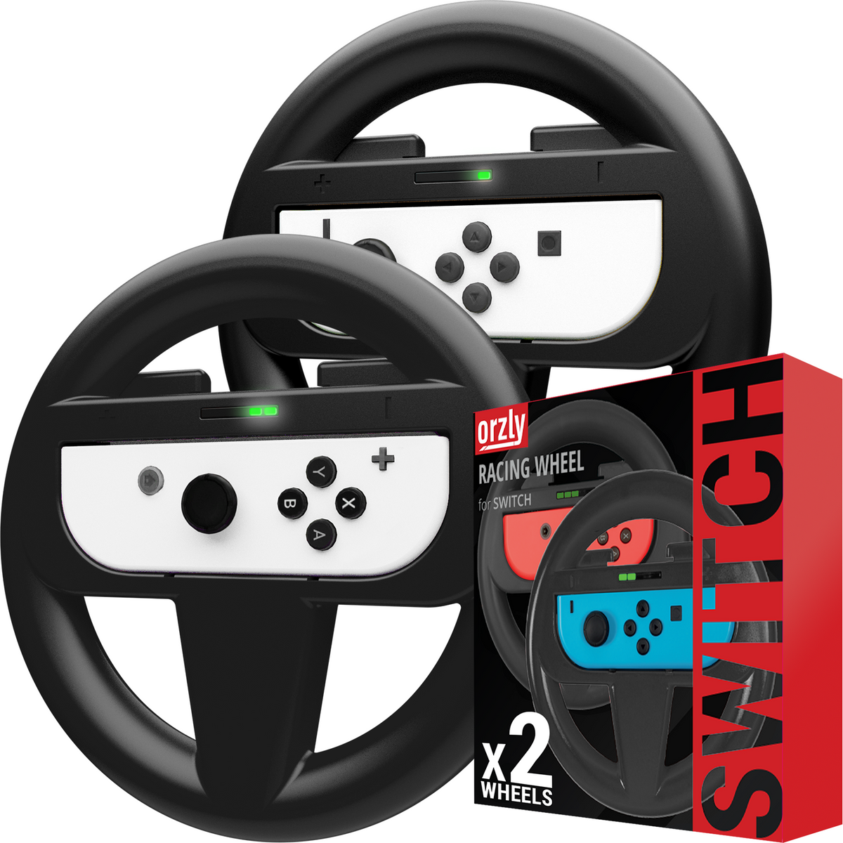 JoyCon Racing Wheels for Nintendo Switch - Orzly