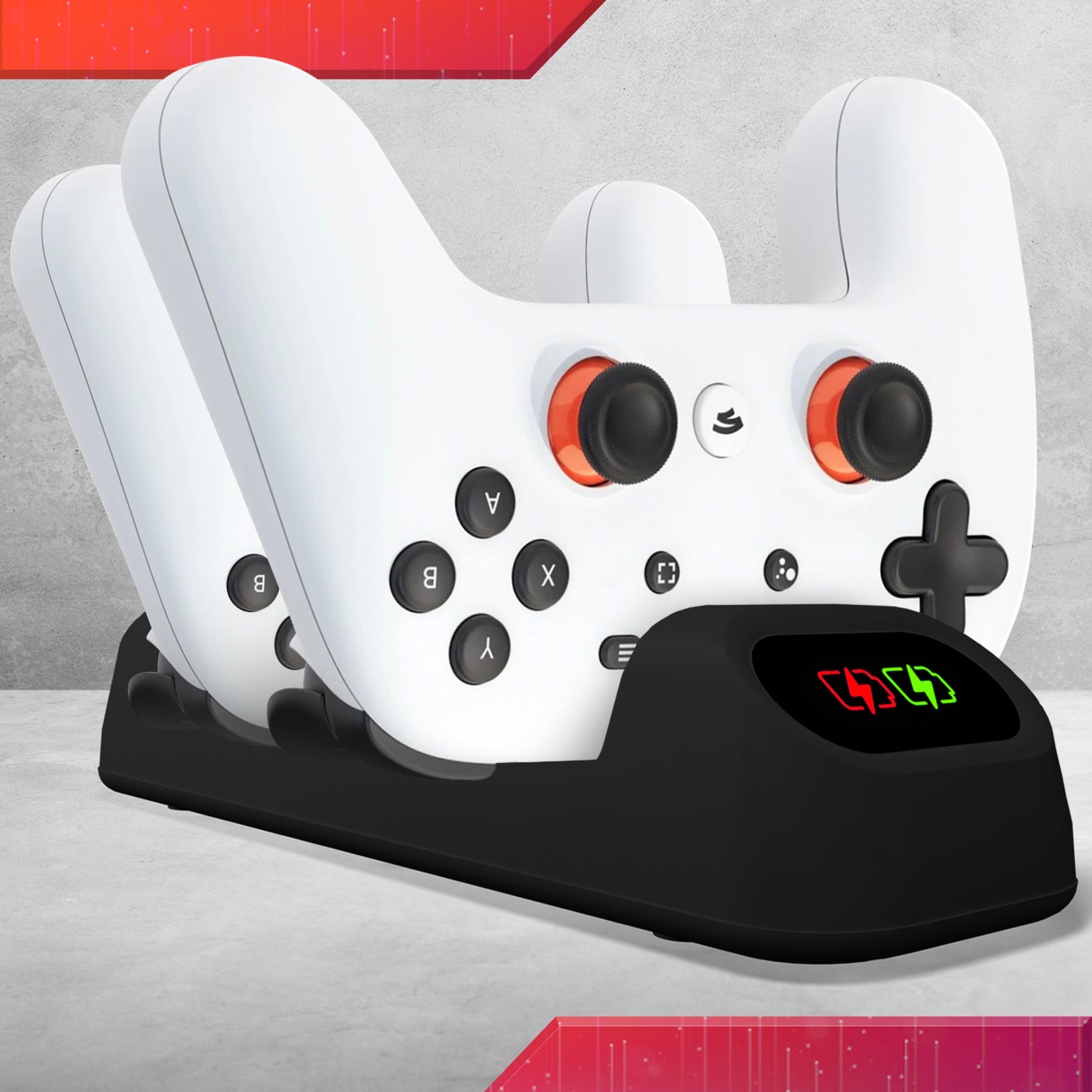 Stadia Controller Charging Dock - Duo-Charge Dock - Orzly