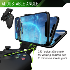 Xbox Series X Controller Mobile Gaming Clip, Xbox Controller Phone Mount Adjustable Phone Holder Clamp Compatible with Xbox Series X|S, Xbox One, Xbox One S, Xbox One X - Orzly