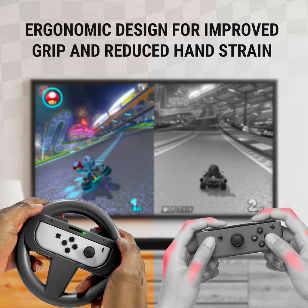 JoyCon Racing Wheels for Nintendo Switch & OLED | Orzly