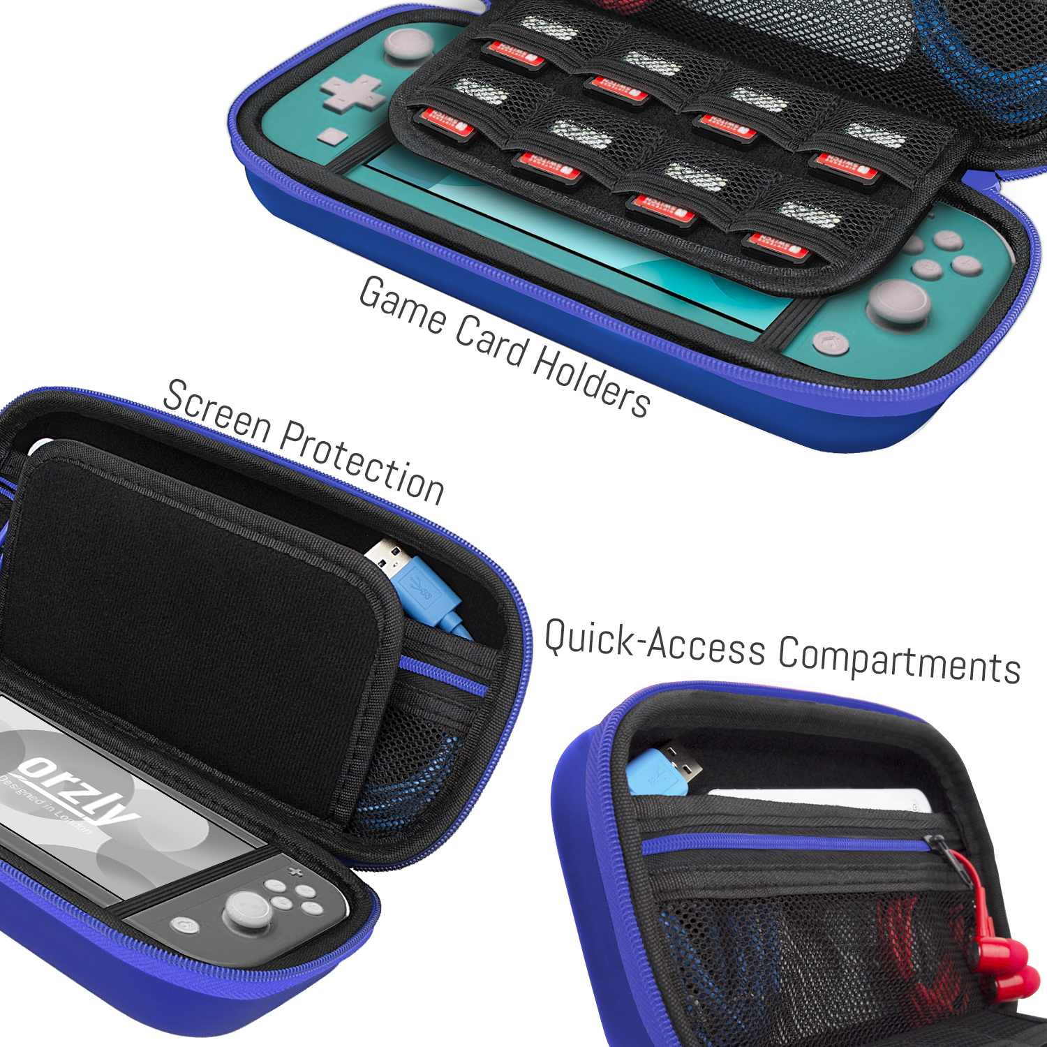 Carry Case for Nintendo Switch Lite - Orzly