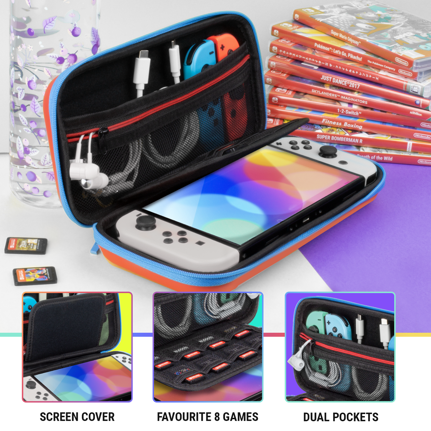 Special Edition Carry Case for Nintendo Switch OLED - Orzly