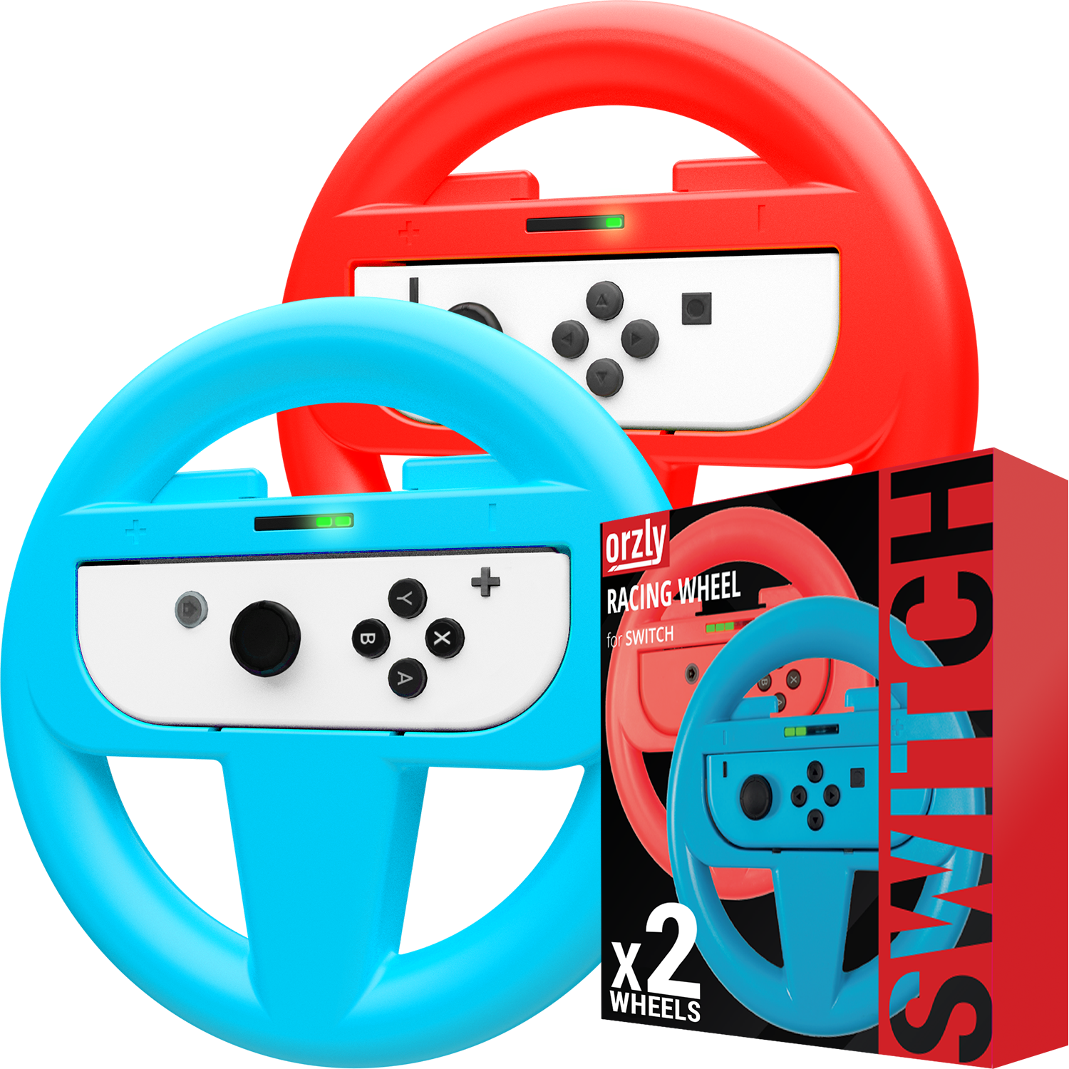 JoyCon Racing Wheels for Nintendo Switch - Orzly