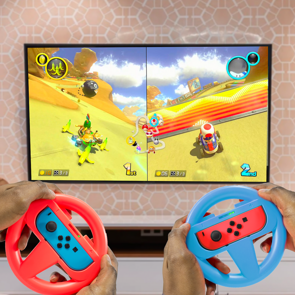 JoyCon Racing Wheels for Nintendo Switch OLED Orzly