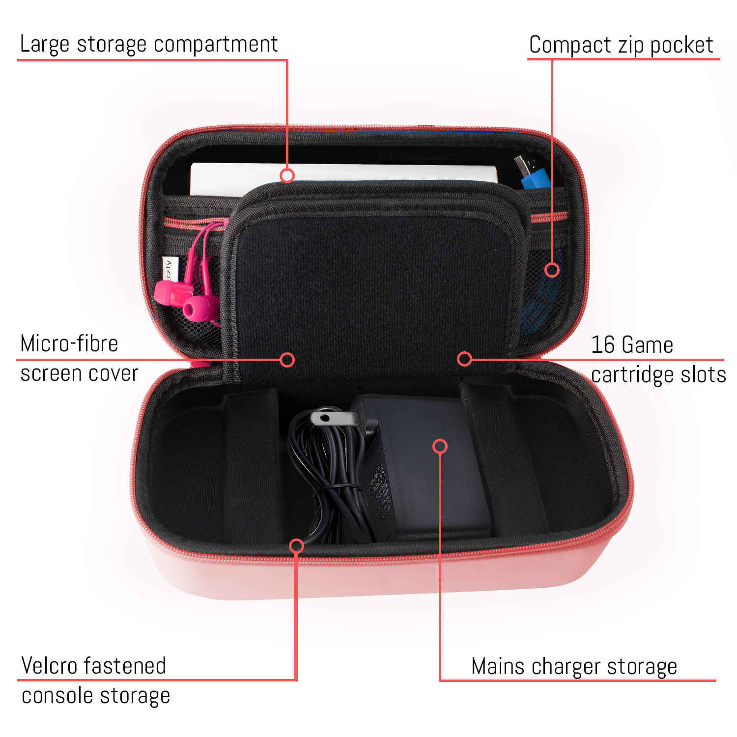 Carry Case XL for Nintendo Switch Lite - Orzly