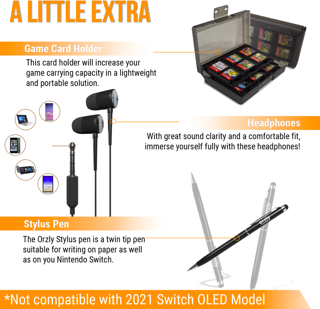 Orzly geek pack online for nintendo switch
