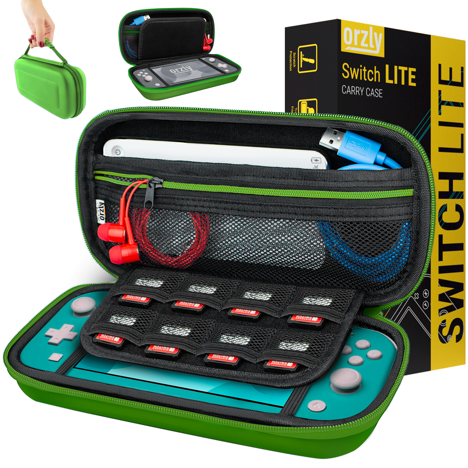 Carry Case for Nintendo Switch Lite - Orzly