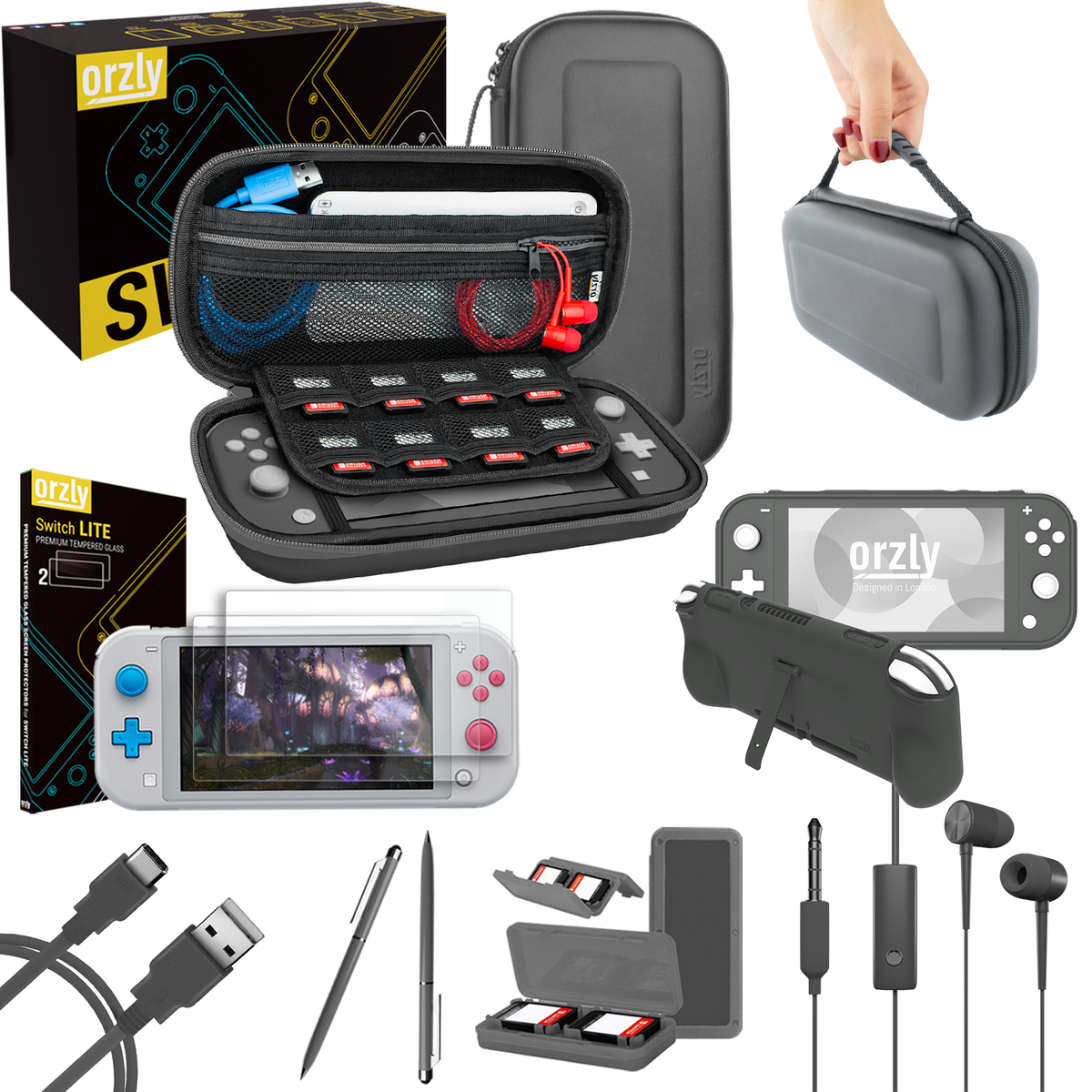 Essential Pack for Nintendo Switch Lite - Orzly