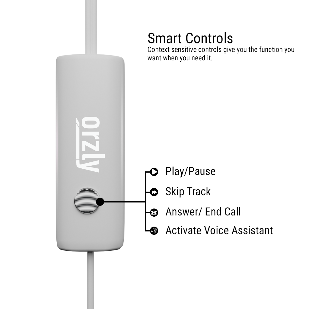 Stereo Earbuds with in-line Microphone - Orzly