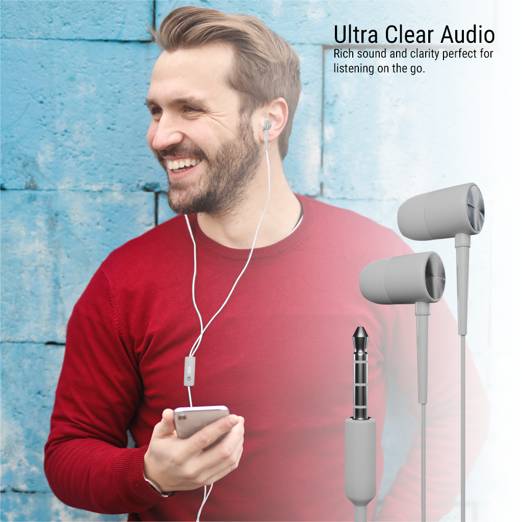 Stereo earbuds with microphone hotsell