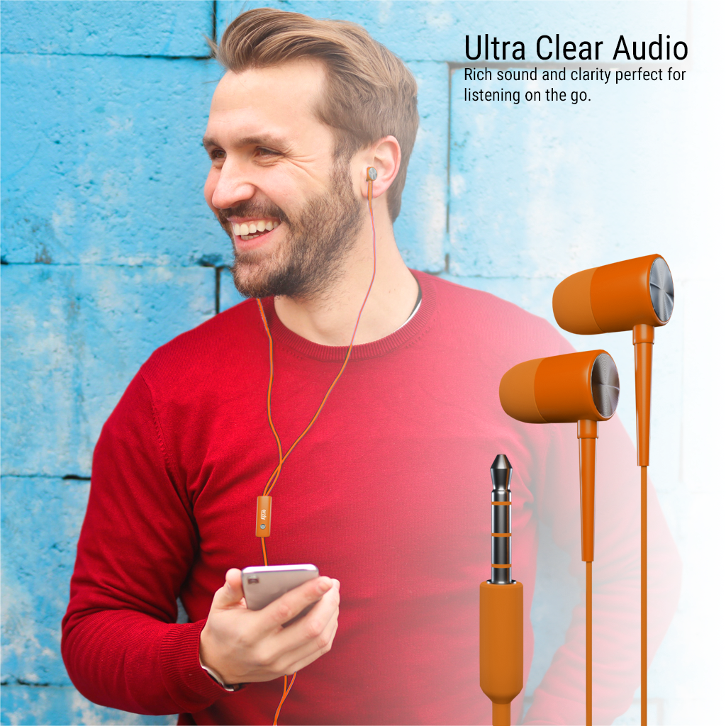 Stadia Stereo Earbuds with in-line Microphone - Orzly