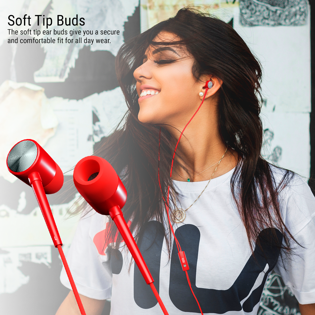 Stereo Earbuds with in-line Microphone - Orzly