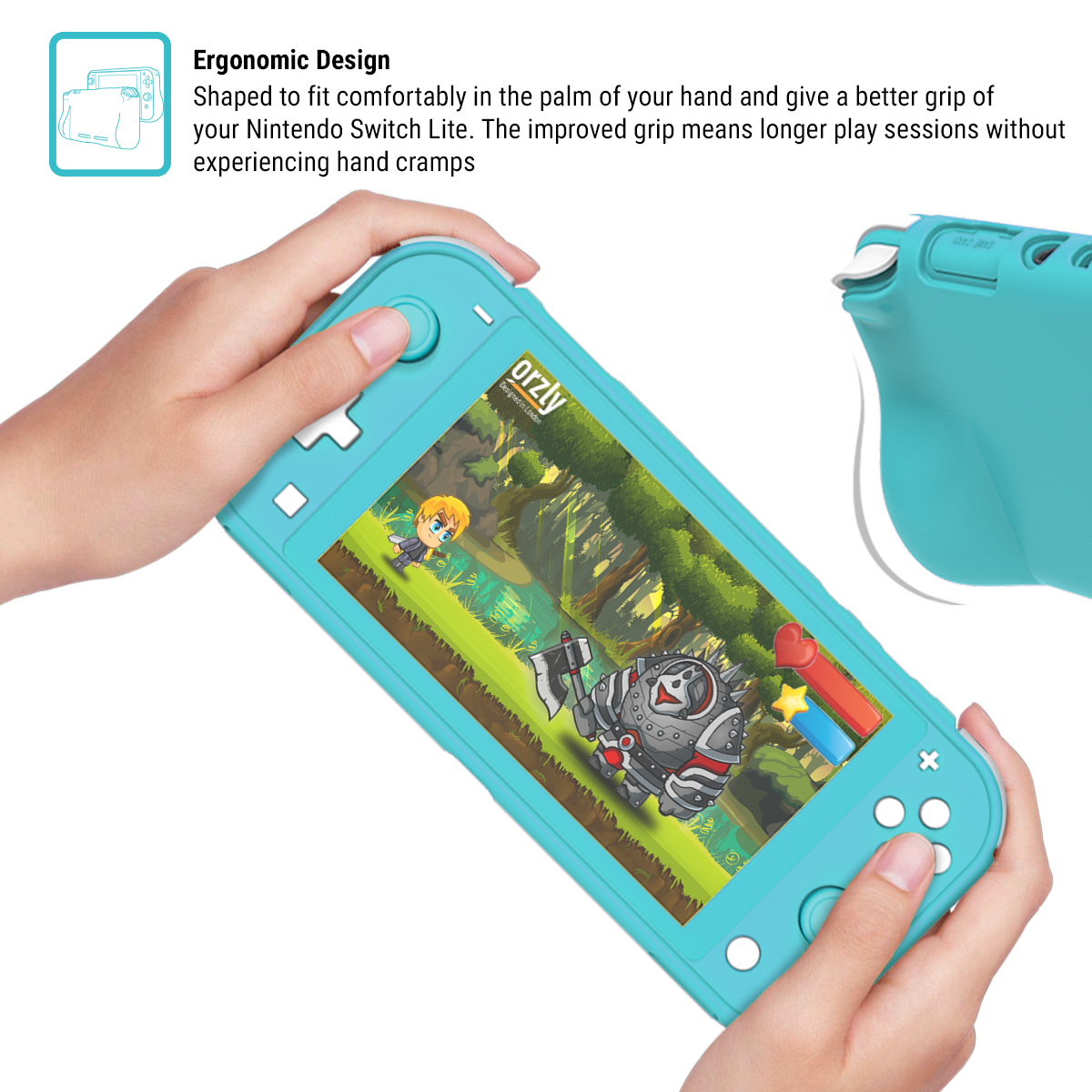 Nintendo Switch Lite Protective Grip Case by Orzly | Only £19.99 Nintendo Switch Lite Protective Grip Case by Orzly | Only £19.99