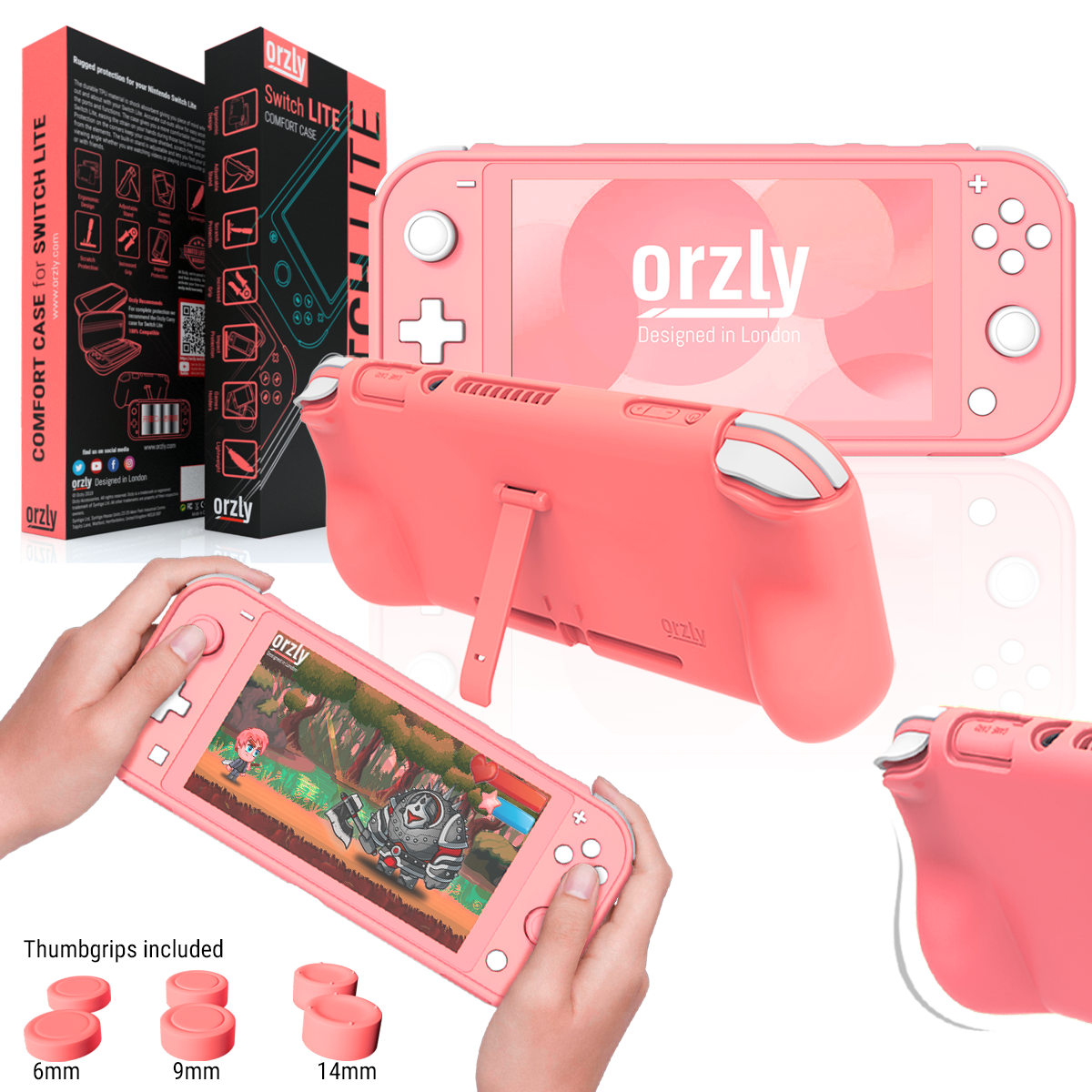 Comfort Grip Case for Nintendo Switch Lite - Orzly